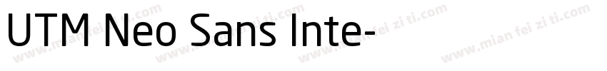 UTM Neo Sans Inte字体转换